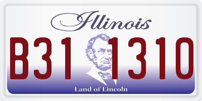 IL license plate B311310