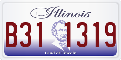 IL license plate B311319