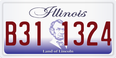 IL license plate B311324