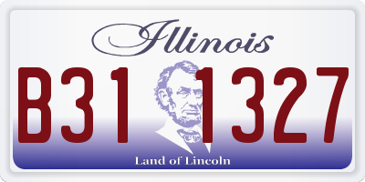 IL license plate B311327