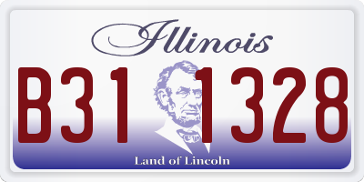 IL license plate B311328