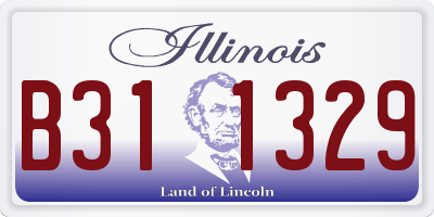 IL license plate B311329