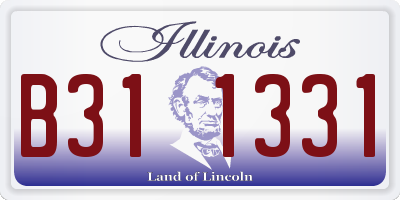 IL license plate B311331