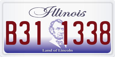 IL license plate B311338