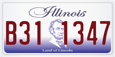 IL license plate B311347