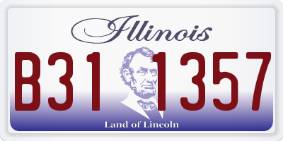 IL license plate B311357