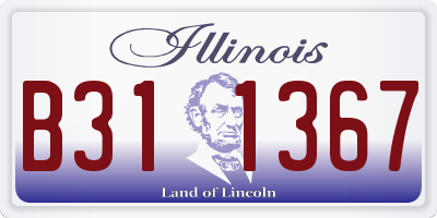 IL license plate B311367