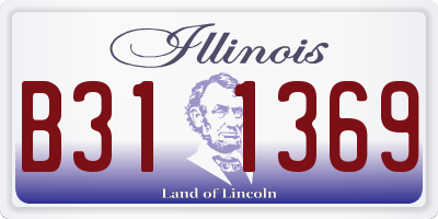 IL license plate B311369
