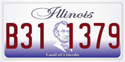 IL license plate B311379