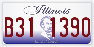 IL license plate B311390
