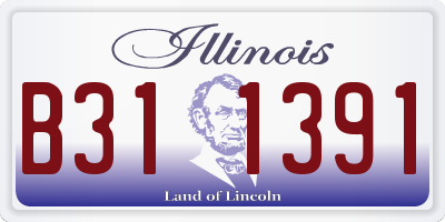 IL license plate B311391