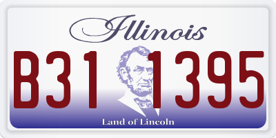 IL license plate B311395