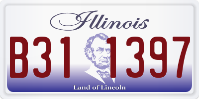IL license plate B311397