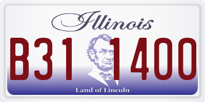 IL license plate B311400