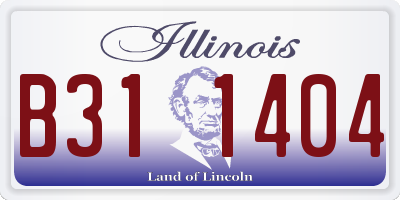 IL license plate B311404