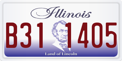 IL license plate B311405