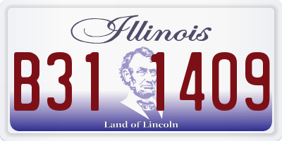 IL license plate B311409