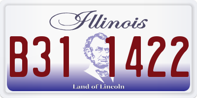 IL license plate B311422