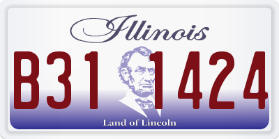 IL license plate B311424