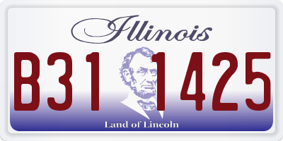 IL license plate B311425