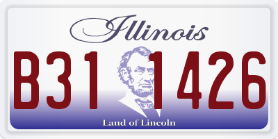 IL license plate B311426