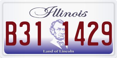 IL license plate B311429