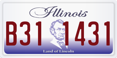 IL license plate B311431