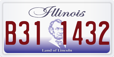 IL license plate B311432