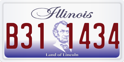 IL license plate B311434