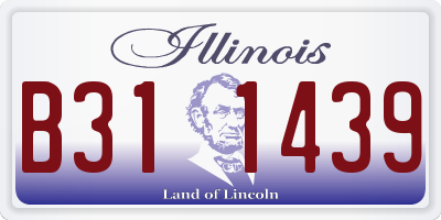 IL license plate B311439