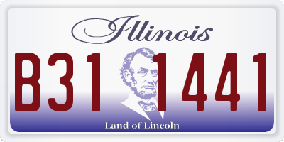 IL license plate B311441