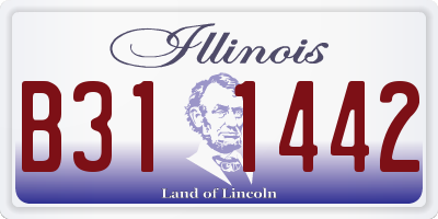 IL license plate B311442