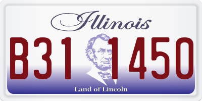 IL license plate B311450