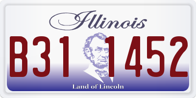 IL license plate B311452