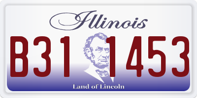 IL license plate B311453