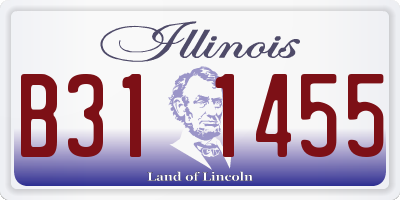 IL license plate B311455
