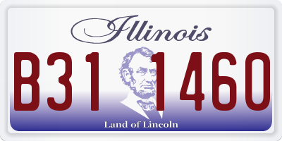 IL license plate B311460