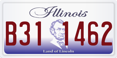 IL license plate B311462