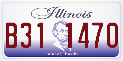 IL license plate B311470