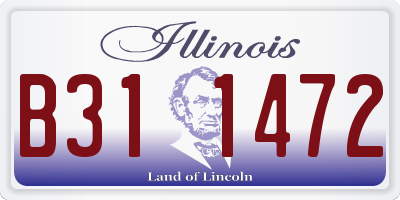 IL license plate B311472