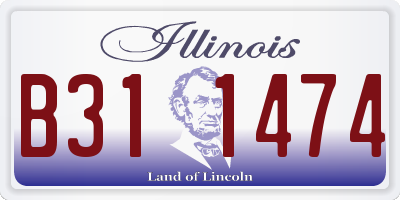 IL license plate B311474