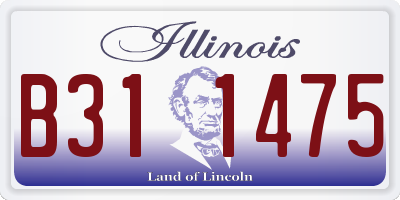 IL license plate B311475