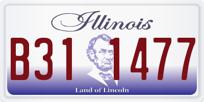 IL license plate B311477