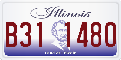 IL license plate B311480
