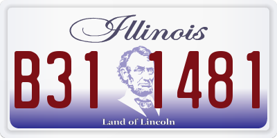 IL license plate B311481