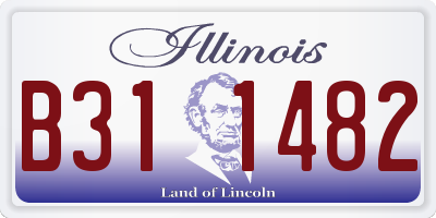 IL license plate B311482