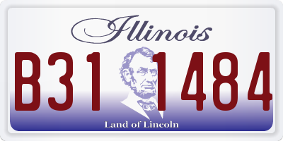 IL license plate B311484