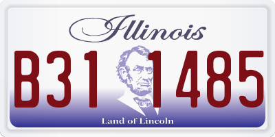 IL license plate B311485