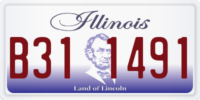 IL license plate B311491