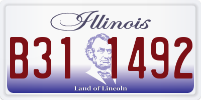 IL license plate B311492